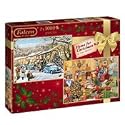 Jumbo home for Christmas 2x 1000 puzzle