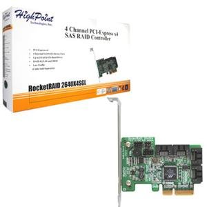 HPT USA/Highpoint Tech, PCI- X4 SAS Raid Controller (Catalog Category: Controller Cards / RAID- ATA & SAS Controllers)