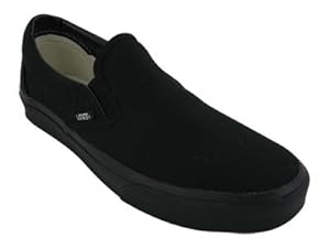 Vans Classic Slip-On Shoes - Black/Black men 8.5 women 10.0