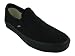 Vans Men's VANS CLASSIC SLIP-ON SKATE SHOES 8 (BLACK/BLACK)