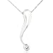 Diamond Teardrop Pendant in 14k White Gold (HI/SI2-I1)