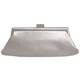 Satin, Rhinestone Closure, Clutch, Evening Bag - Karina (41 1244)