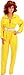 TV Store Yellow Ladies Halloween Costume Jumpsuit Ninja-Inspired Super Hero Cosplay Outfit
