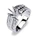 Anna 14k White Diamond Ring (30 Princesses = 1.35)