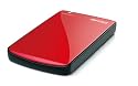 BUFFALO 外付けSSD ポータブルストレージ128GB レッド SHD-PE128G-RD