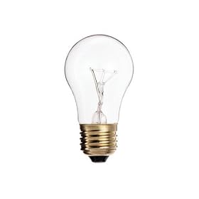 Satco S3870 60A15 60-Watts A15 Medium Base, Clear Incandescent Light Bulb 130V by Satco