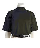 Greg Norman Men's Performance Mock T-Shirt with Shark logo, Black (Size - S)