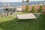 Bliss S Stitched Comfort Classic Poly Quilted Hammock Color: Canvas White