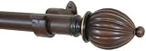 Drapery Window Curtain Rod / Drapery Rod 18 Inch-48 Inch Kamrak Roman Bronze