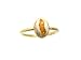 Tiny Matrix Opal Ring with Orange Fire by Annette Ferdinandsen