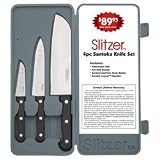 Slitzer 3pc Santoku Knife Set