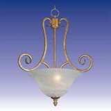 European Gold 3-Light Bowl Pendant