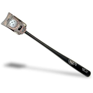 Black Whiffle Baseball Bat with White Perforated Baseball by 