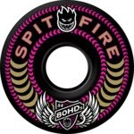 Spitfire HD Blackout Black / Pink Skateboard Wheels - 58mm 80a (Set of 4)