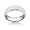 Tungsten Carbide Band with Raised Shiny Center(7mm)