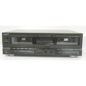 Technics Stereo Double Cassette Deck RS-TR265 Dual Tape Recorder Player Dolby B-C NR HX PRO Headroom Extension Auto Reverse