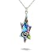 Heart and Star of David Necklace #0288PU