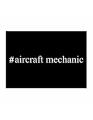 Home: Teeburon Hashtag Aircraft Mechanic Pack of 4 Decal - Teeburon