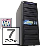 Produplicator 7 Burner 22X DVD CD Duplicator + USB 2.0 Connection + Free Nero 9 Essentials CD/DVD Burner Software (Standalone Audio Video Copy Tower, Disc Duplication Device)