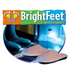 Best Price Bright Feet Lighted Slippers- Adult- Beige LargeB0083JU636