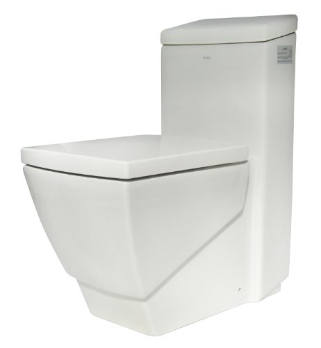 EAGO TB336 High Efficiency EcoFriendly Toilet, White