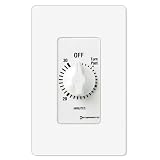 Intermatic FD60MWC 60-Minute Spring Loaded Wall Timer, White ~ Intermatic