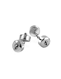 Forzieri Button Sterling Silver Double Sided Cufflinks