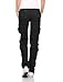Match Women's Cargo Pants Sports Outdoors Military #2036(US Size 4 (Asian tag L/29), Black)