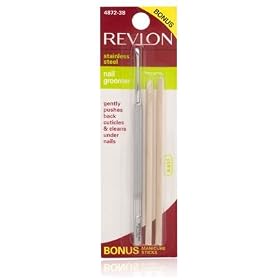 Revlon Stainless Steel Nail Groomer with Bonus Manicure Sticks Model No. 4872-38