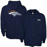 Denver Broncos Navy Blue Classic Hoody Sweatshirt