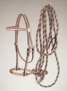Royal King Brow band Headstall Bosal/Mecate Set
