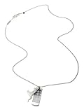 Diesel DX0211 Collier Homme Dog Tag Chain ACIER