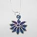 Sterling Silver Lotus Pendant on a 16
