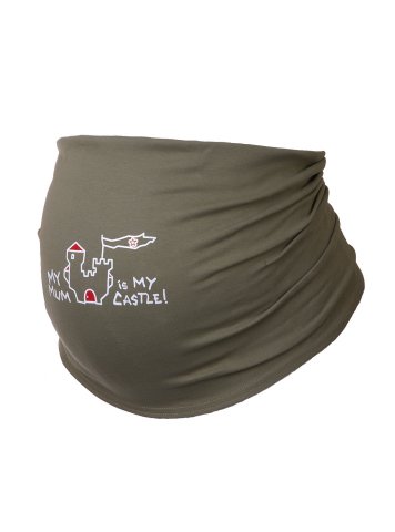 NEU ! Bauchband - my Mom is my Castle - olive (38-42)