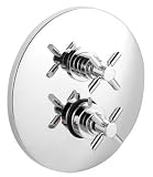 Hudson Reed P-zazz Twin Concealed Thermostatic Shower Valve with Diverter A3024