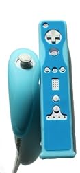 Wii MotionPlus 2 Tone Silicone Skin Case Blue