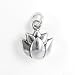 Three Dimensional Lotus Flower Blossom Pendant or Charm in Sterling Silver by Zoe + Piper, Helps Support Animal Charities, #7339