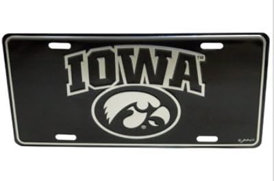 NCAA Iowa Hawkeyes Elite Metal License Plate