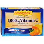 Emergen-C 1000 mg Vitamin C Flavored Fizzy Drink Mix, Tangerine, 30 Packets (Pack of 3)