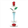 Spun Glass Rosebud Vase