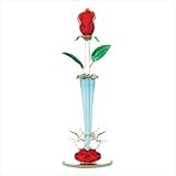 Spun Glass Rosebud Vase