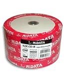 Ridata 52X 80-Min White Inkjet Hub CD-R's 600-Pak Shrinkwrap