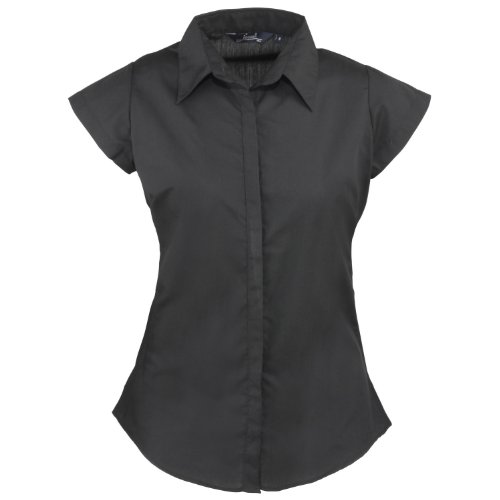 Premier Women's cap sleeve poplin blouse