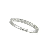 14K White Gold Diamond Wedding/Anniversary Band - 0.10 Ct.