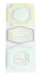 Martha Stewart Crafts Half Labels Clear Stamps