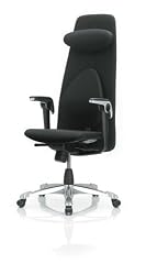 HAG H09 Classic High Back Chair w/ Arms (Black Fabric)