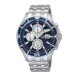 Pulsar Mens Alarm Chronograph Silver-Tone Watch #PF3681 by Pulsar