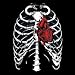 Heart & Skeleton Adult Long Sleeve T-Shirt