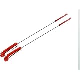 Utility Brush, Long Stem Handle, Curved Tip, Bristles, 16.5", ( 2 pack )