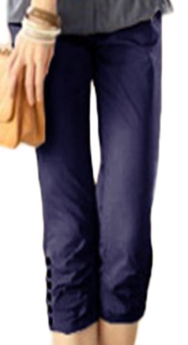 (ゴールドジャパン)Goldjapan カプリパンツ7分丈綿カジュアル ウエストゴムボトムス